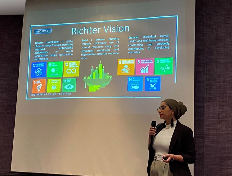 Richter presents at sustainability conference